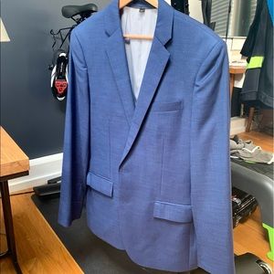 J. Crew Slim Ludlow Suit Atlantic Blue 40R + 32/30